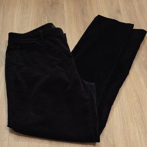 Talbots Black Velvet Trousers